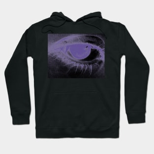 Purple Eye Edit - Relief Print Style - Photography Hoodie